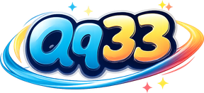Logo qq33 bernuansa pink-biru